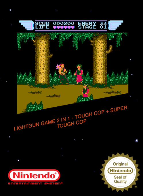 Lightgun Game 2 In 1 - Tough Cop + Super Tough Cop box art