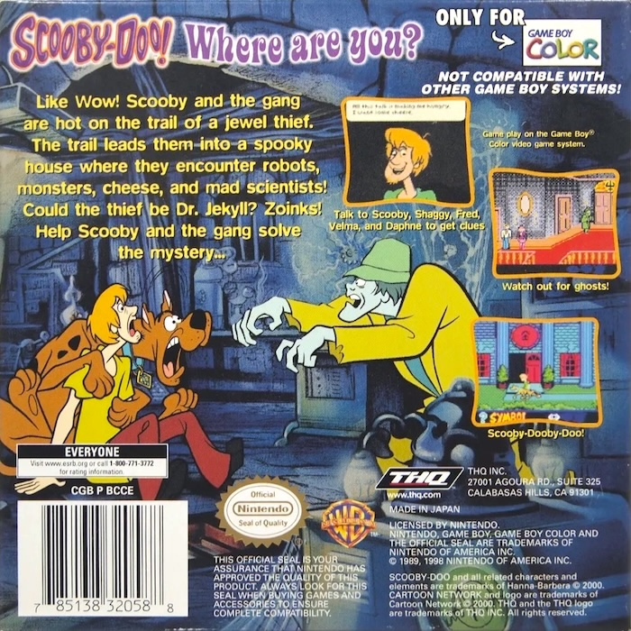 Scooby-doo! - Classic Creep Capers — box-2D-back (US)
