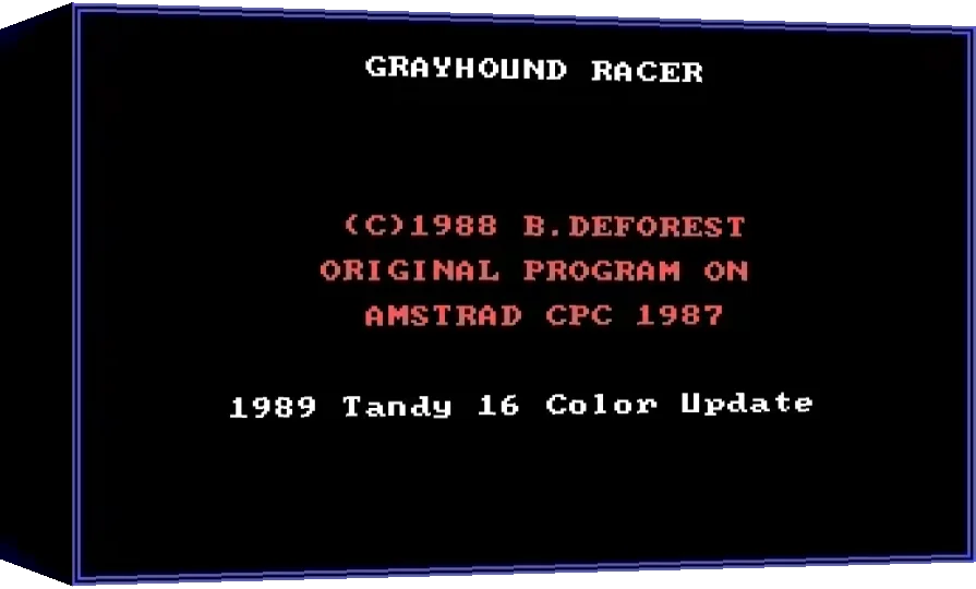 Grayhound Racer — box-3D (WOR)