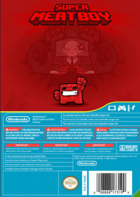 Super Meat Boy — box-2D-back (US)