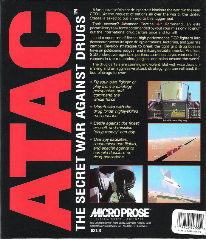 Atac - The Secret War Against Drugs — box-2D-back (US)