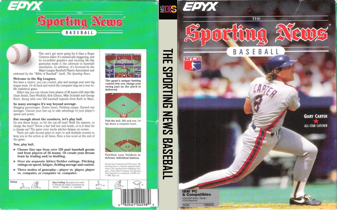 Sporting News Baseball, The — box-texture (US)
