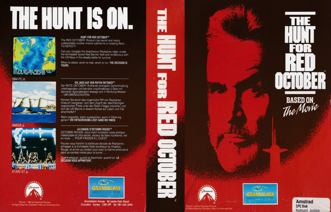Hunt For Red October, The - The Movie — box-texture (EU)