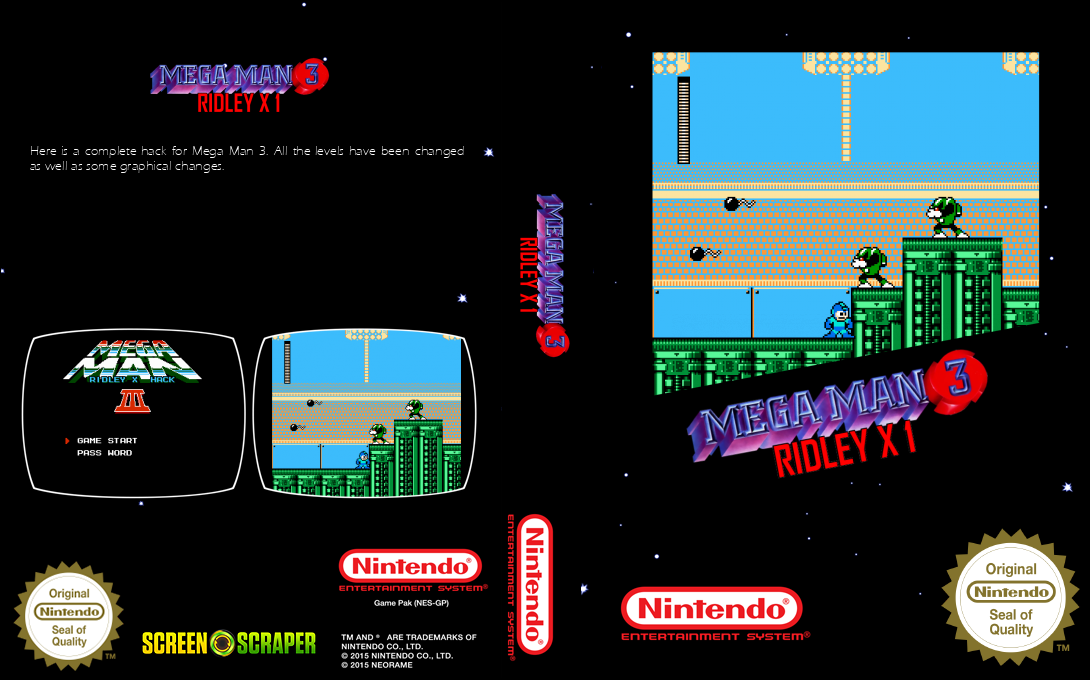 MegaMan III : Ridley X 1 — box-texture (SS)