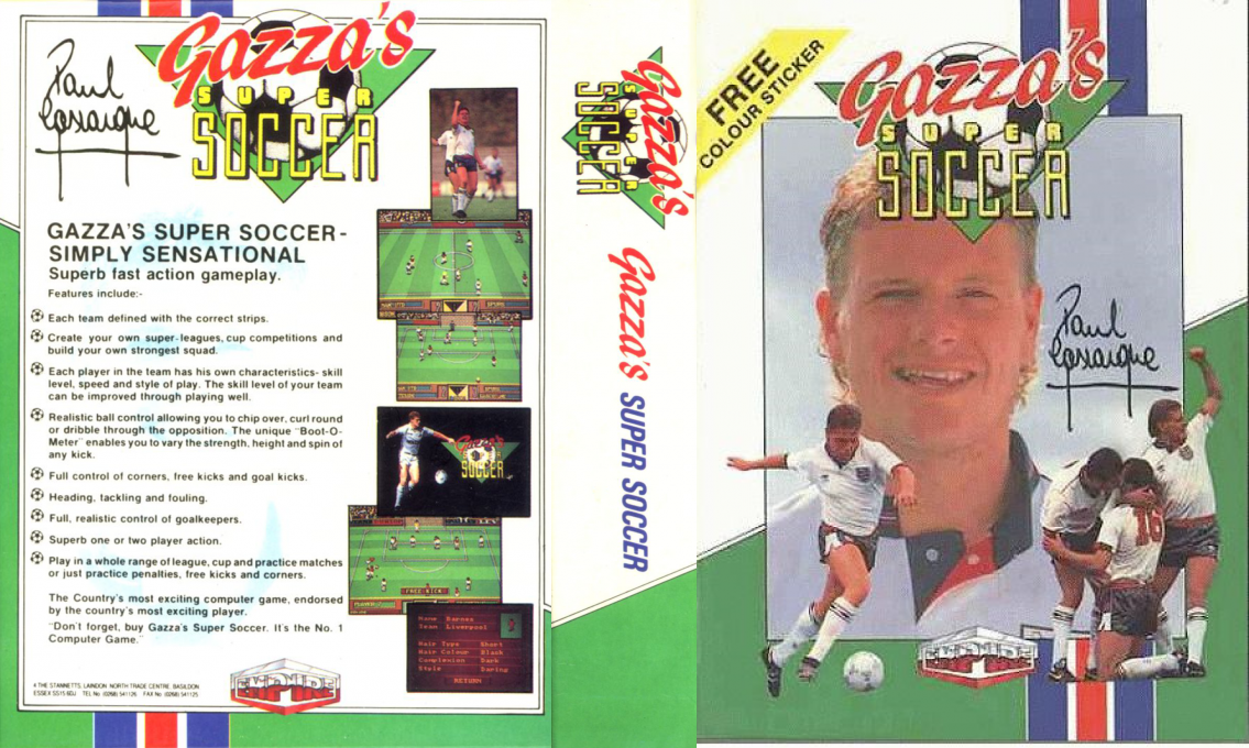 Gazza's Super Soccer — box-texture (EU)