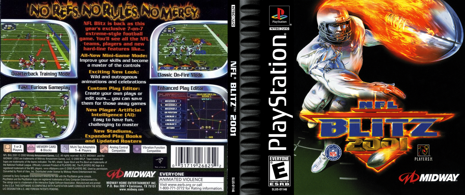 NFL Blitz 2001 — box-texture (US)