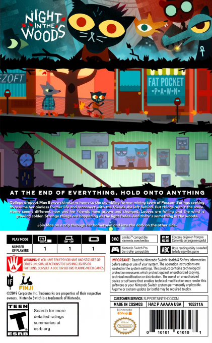 Night In The Woods — box-2D-back (US)