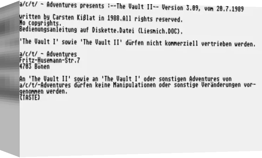 Vault 2, The — box-3D (WOR)