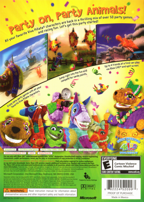 Viva Pinata - Party Animals — box-2D-back (US)
