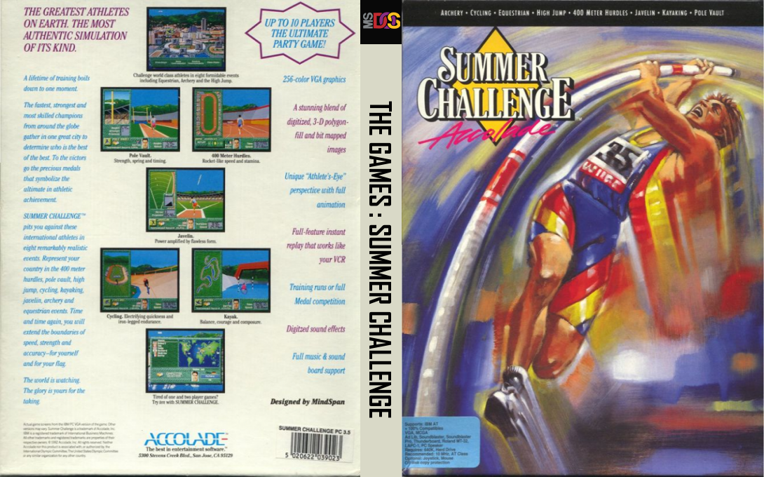 Games, The - Summer Challenge — box-texture (EU)