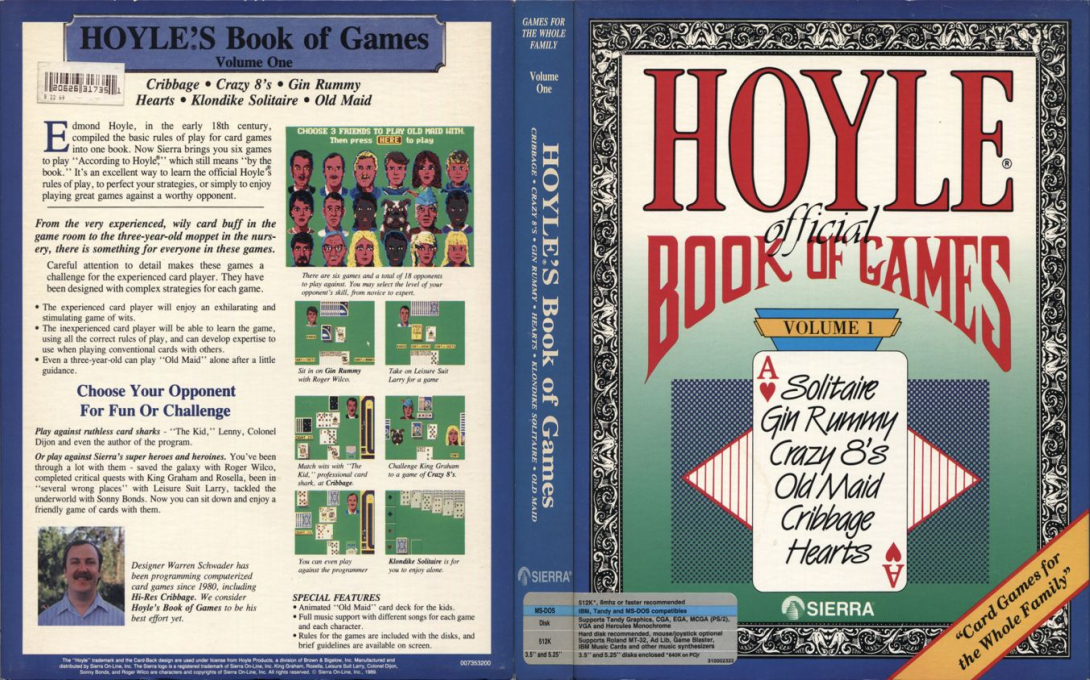 Hoyle Official Book Of Games - Volume 1 — box-texture (US)