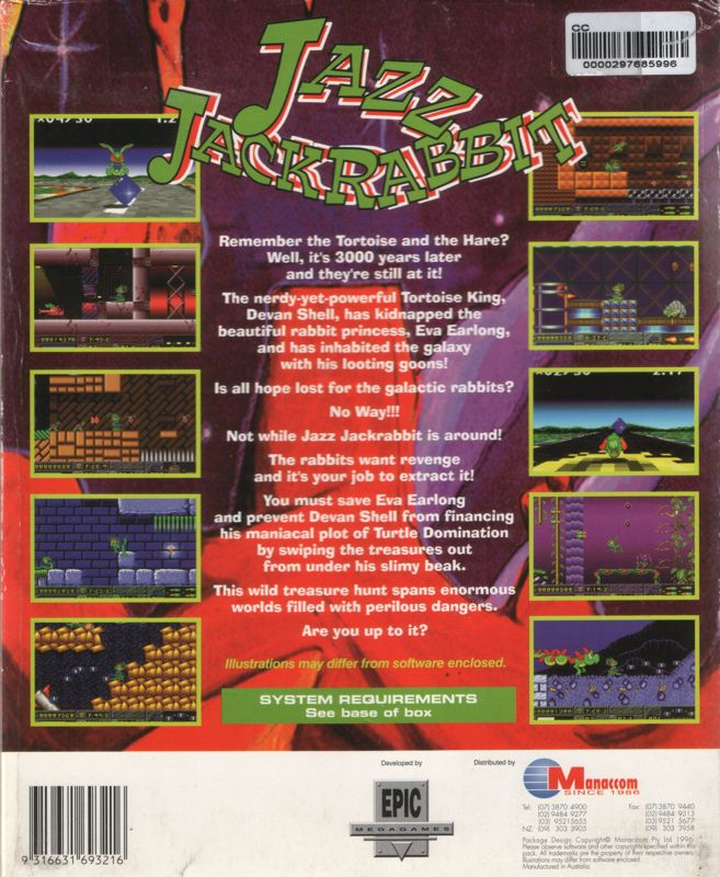 Jazz Jackrabbit Cd-rom — box-2D-back (AU)