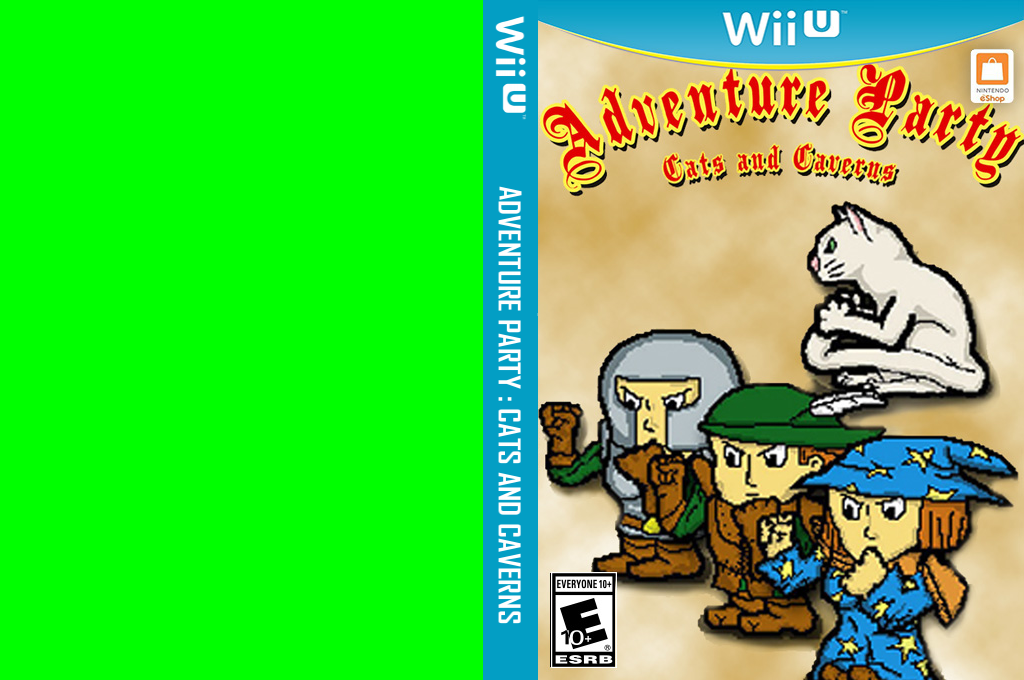 Adventure Party - Cats and Caverns — box-texture (US)