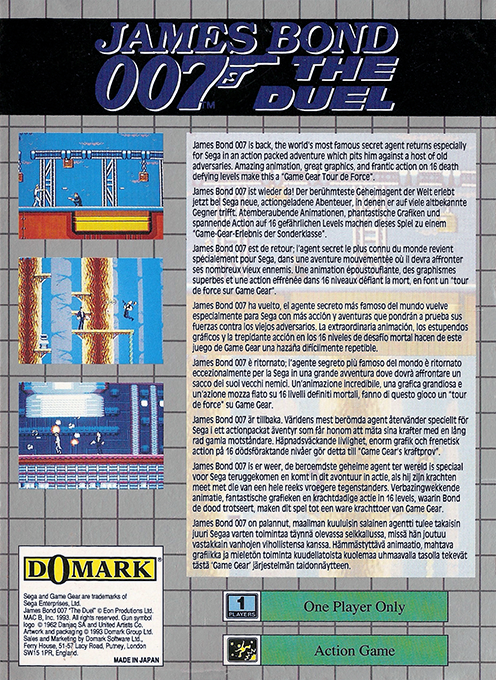 James Bond 007 - The Duel — box-2D-back (EU)