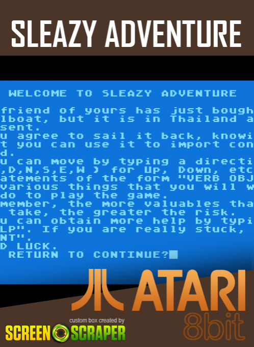 Sleazy Adventure — box-2D (SS)