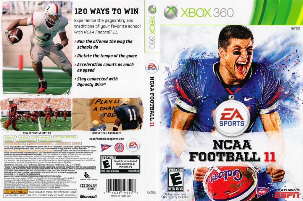 NCAA Football 11 — box-texture (US)