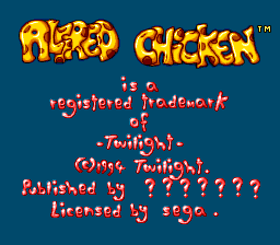 Alfred Chicken — sstitle (WOR)