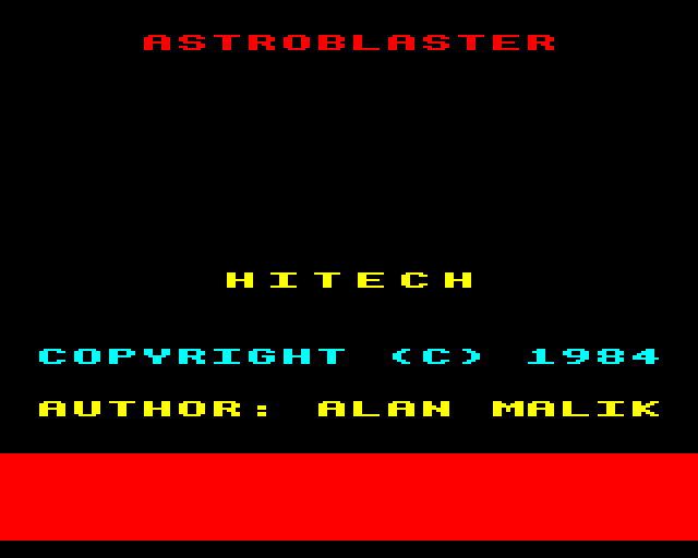 Astro Blaster — sstitle (WOR)