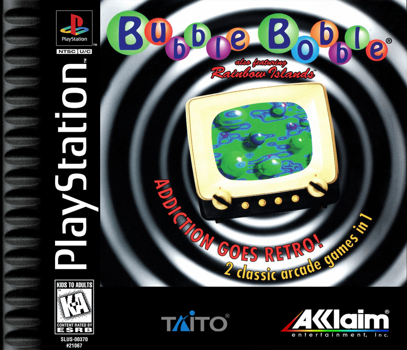 Bubble Bobble also featuring Rainbow Islands box art