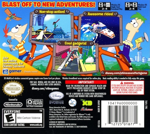 Phineas and Ferb - Ride Again — box-2D-back (US)