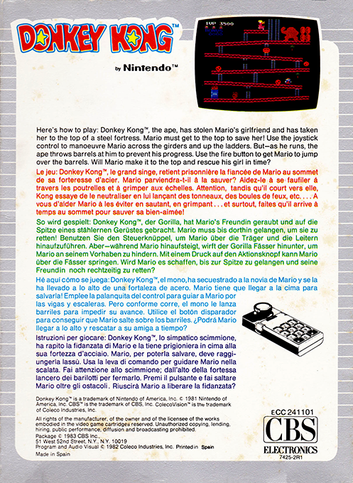 Donkey Kong — box-2D-back (EU)