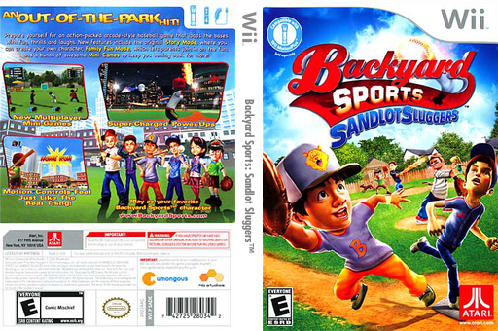 Backyard Sports - Sandlot Sluggers — box-texture (US)