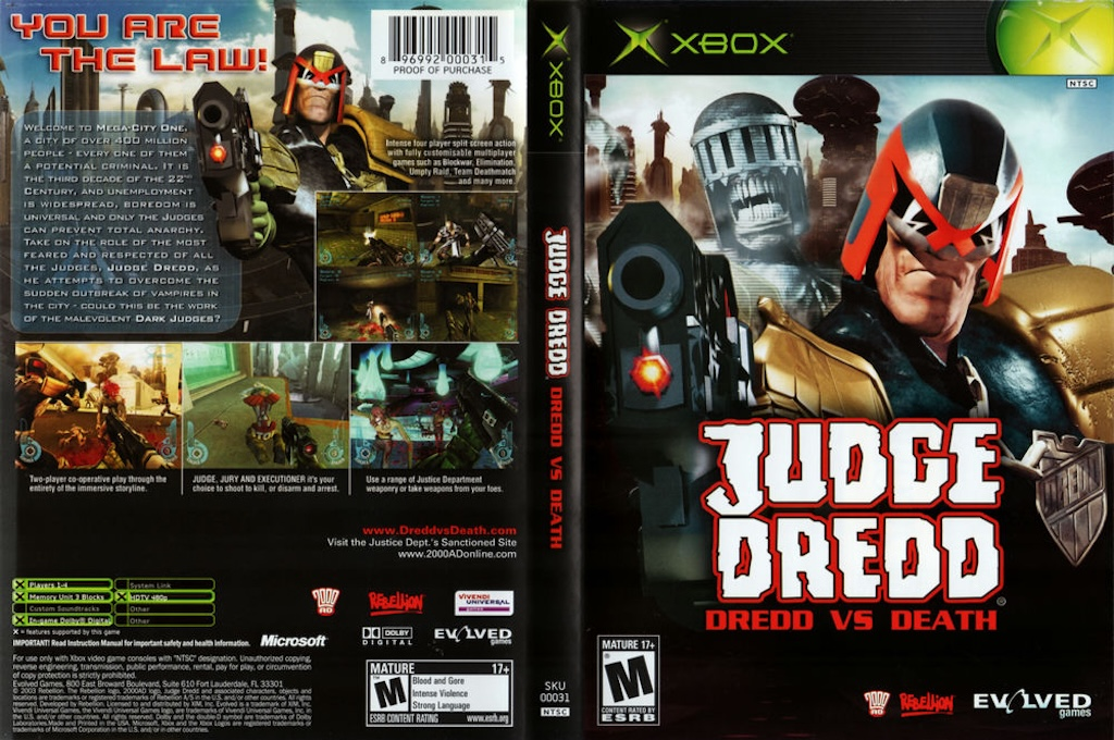 Judge Dredd - Dredd vs. Death — box-texture (US)