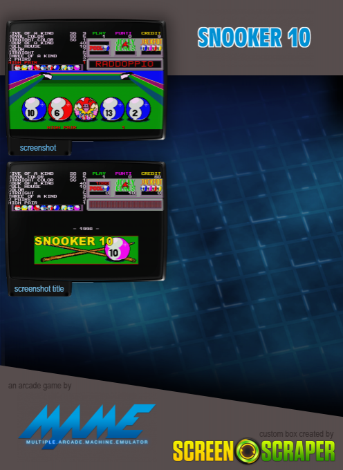Snooker 10 — box-2D-back (SS)