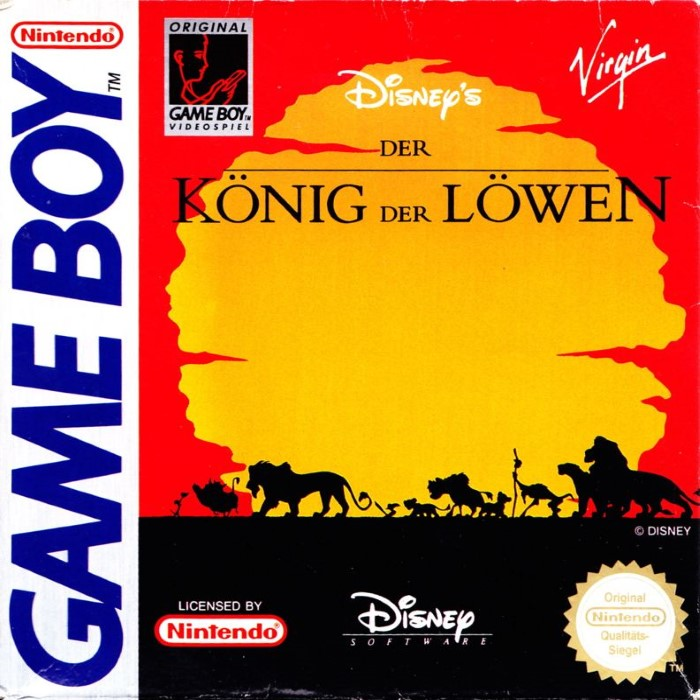 The Lion King — box-2D (DE)