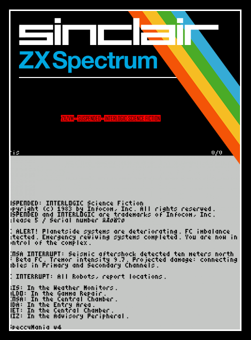 ZxZvm - Suspended - Interlogic Science Fiction box art
