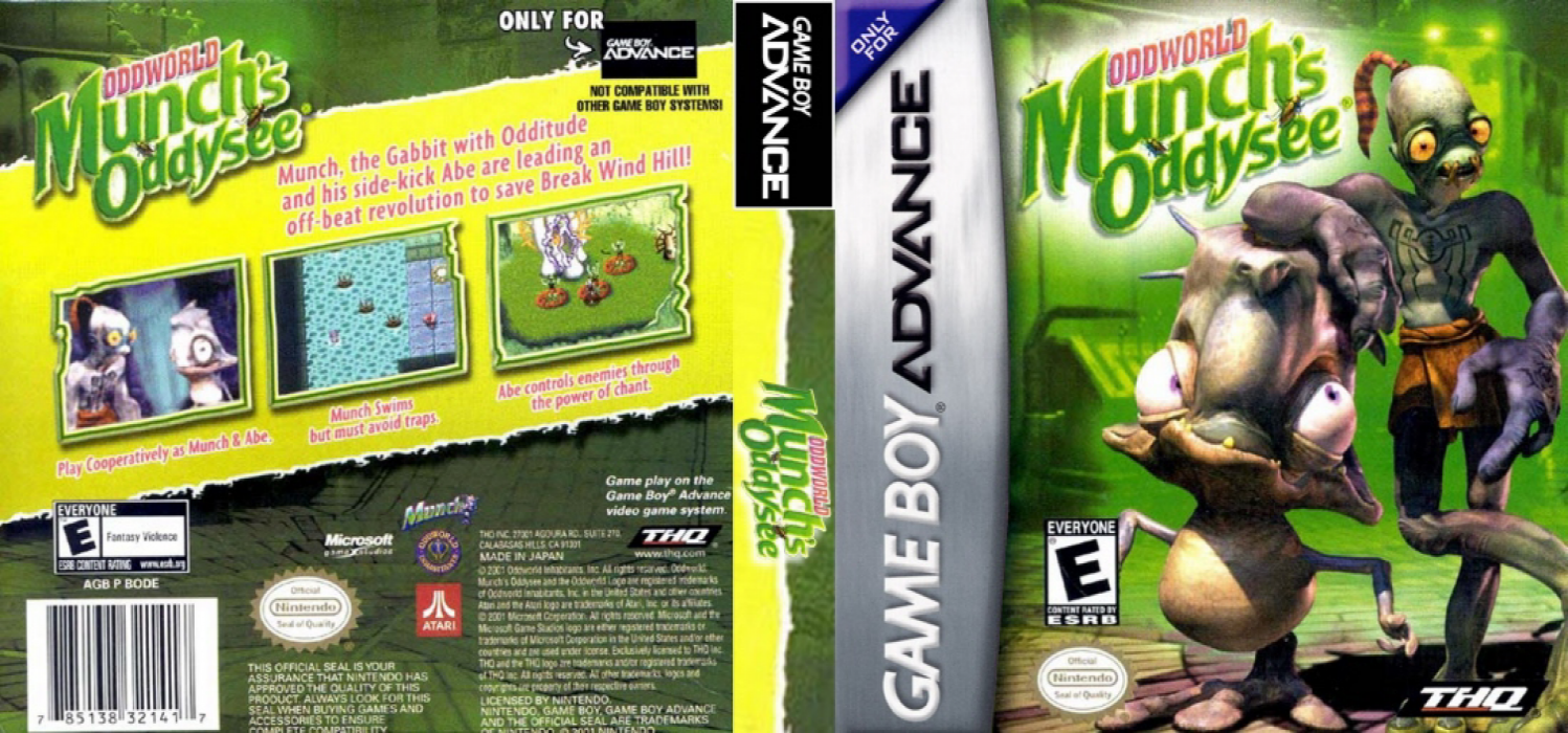 Oddworld - Munch's Oddysee — box-texture (US)