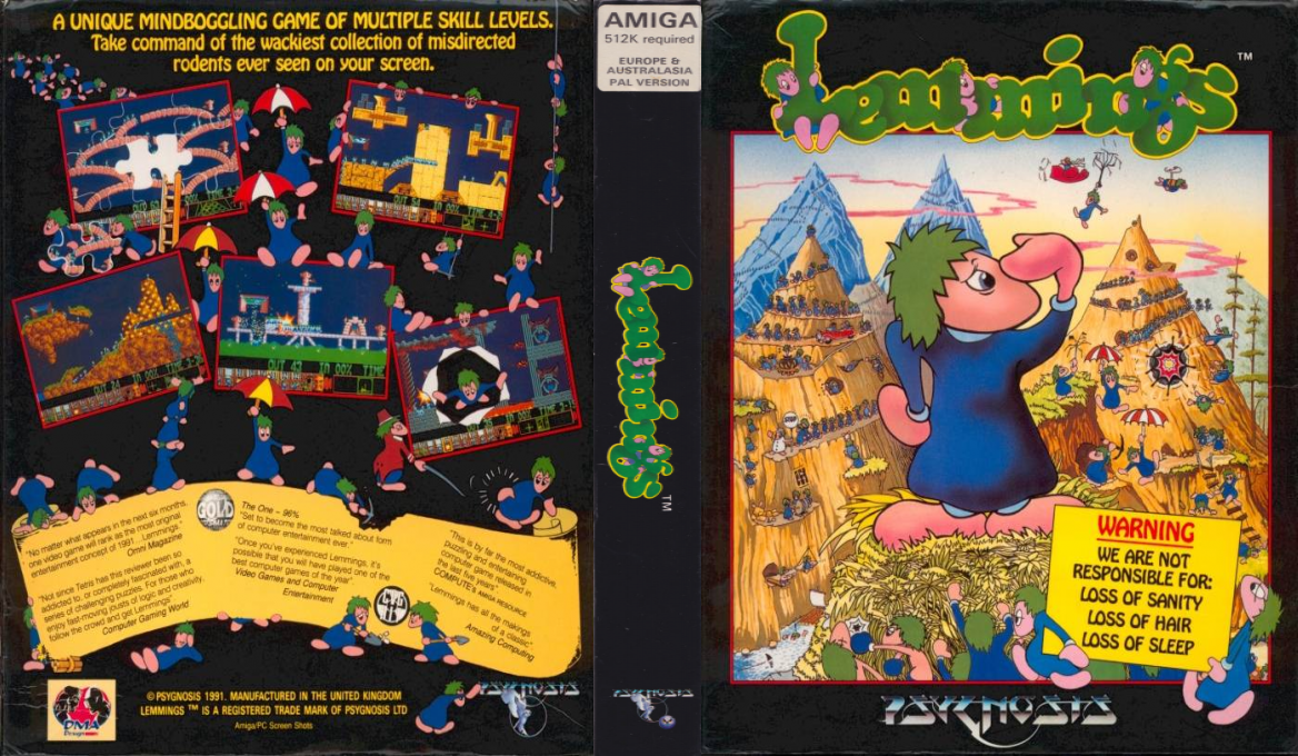 Lemmings — box-texture (EU)