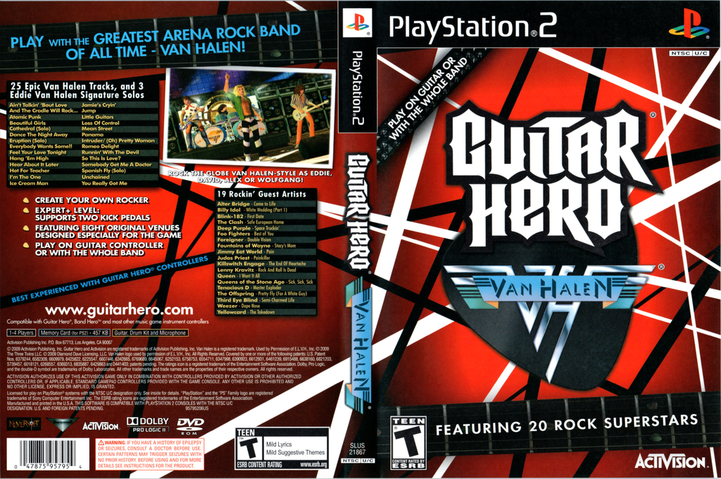 Guitar Hero - Van Halen — box-texture (US)