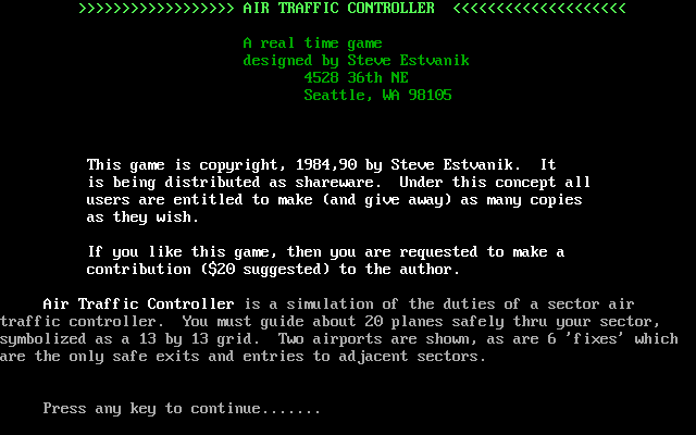 Air Traffic Controller box art