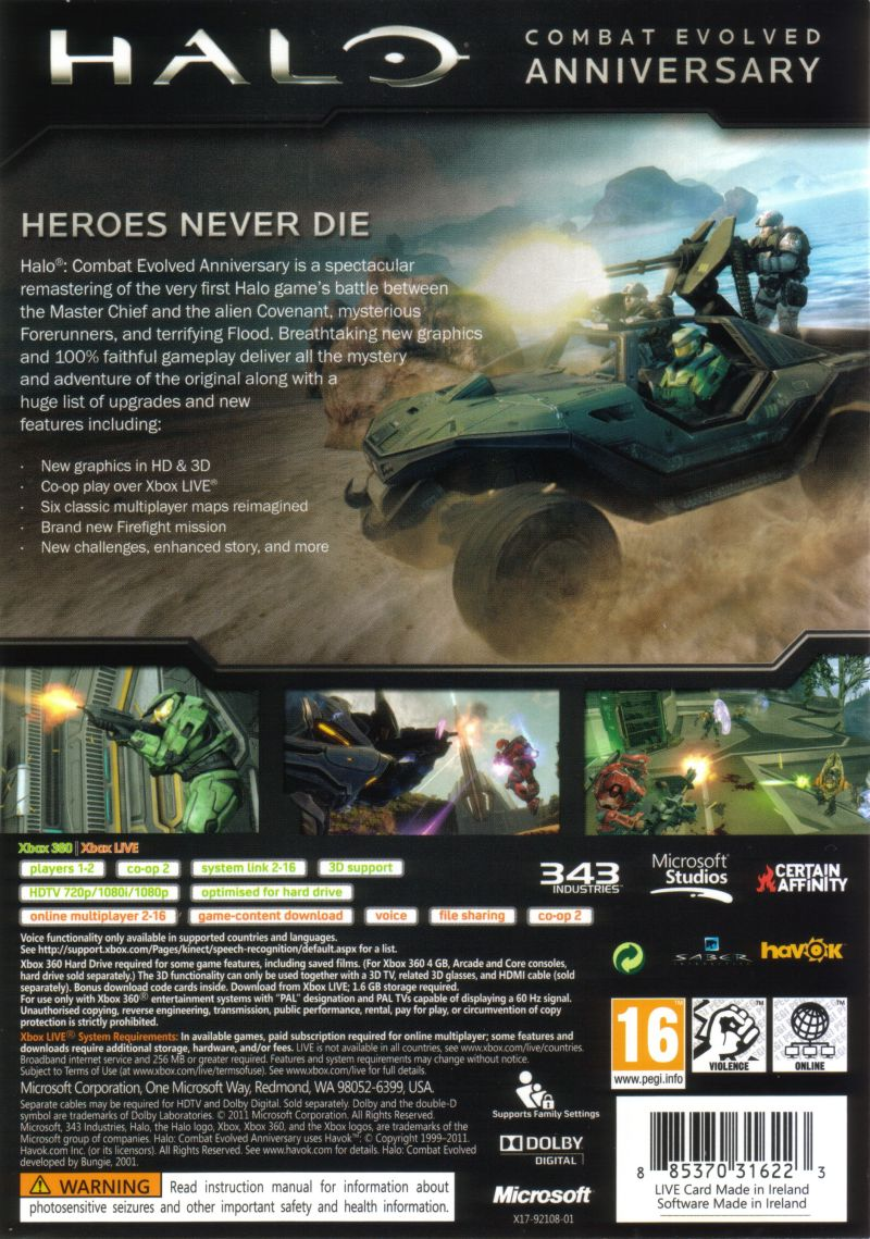 Halo - Combat Evolved Anniversary — box-2D-back (EU)