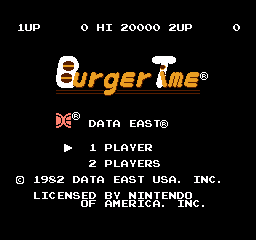 BurgerTime — sstitle (WOR)