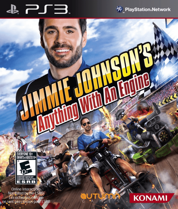 Jimmie Johnson's Anything with an Engine box art