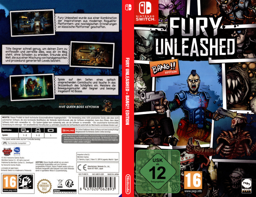 Fury Unleashed - Bang!! Edition — box-texture (DE)
