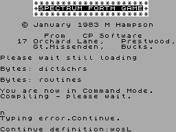 Spectrum Forth Game — ss (WOR)