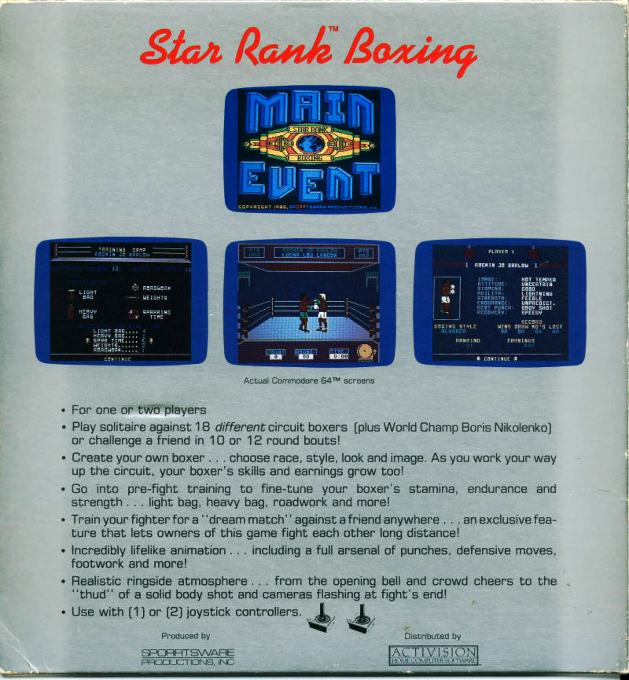 Barry McGuigan World Championship Boxing — box-2D-back (US)
