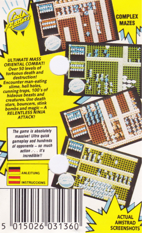 Ninja Massacre — box-2D-back (EU)