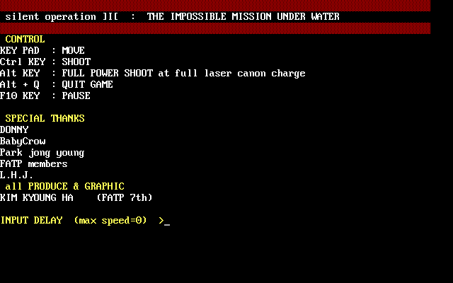 Silent Operation III : The Impossible Mission Under Water — sstitle (WOR)