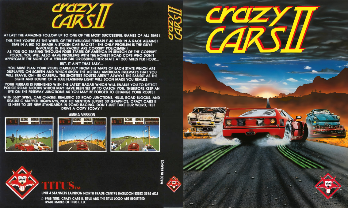 Crazy Cars 2 — box-texture (EU)