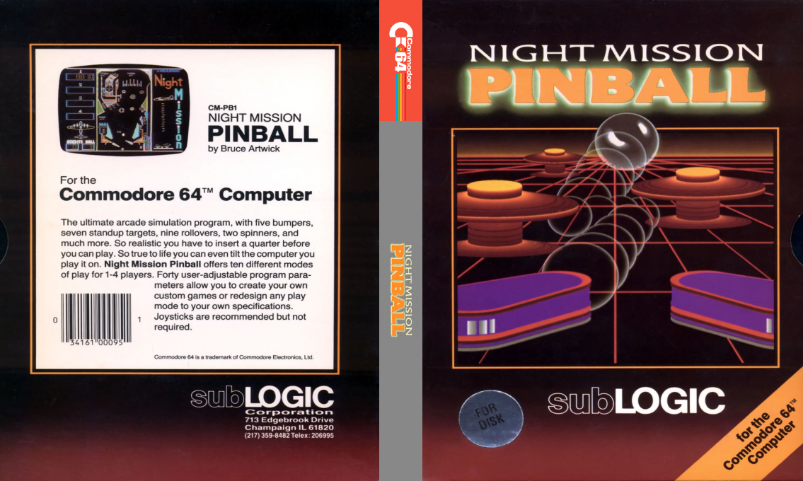 Night Mission Pinball — box-texture (US)