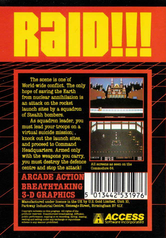 Raid!!! — box-2D-back (EU)