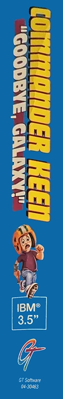 Commander Keen 5 - The Armageddon Machine — box-2D-side (US)