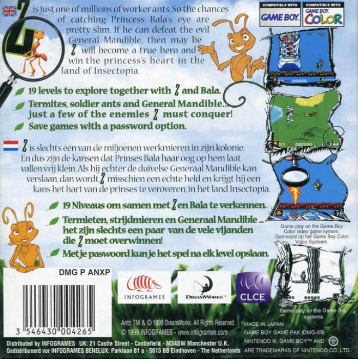 Antz — box-2D-back (EU)