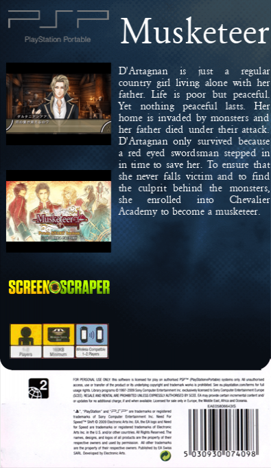 Musketeer - Le Sang des Chevaliers — box-2D-back (SS)