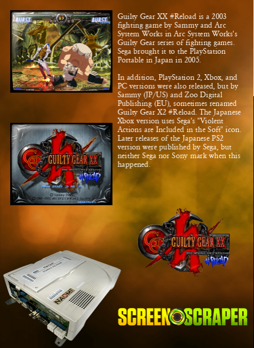 Guilty Gear Xx #reload — box-2D-back (WOR)