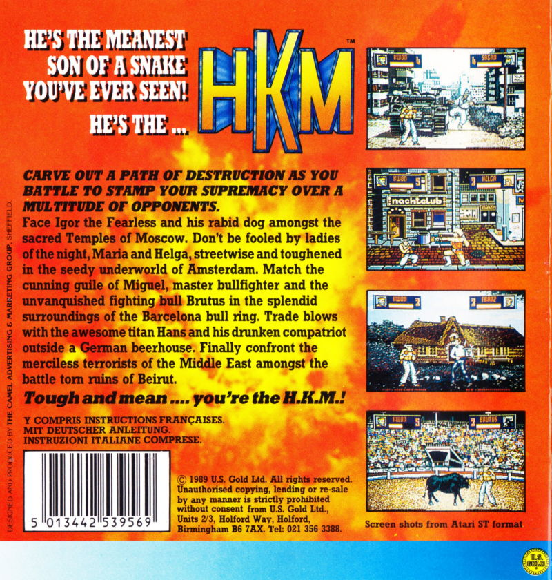 Human Killing Machine — box-2D-back (EU)